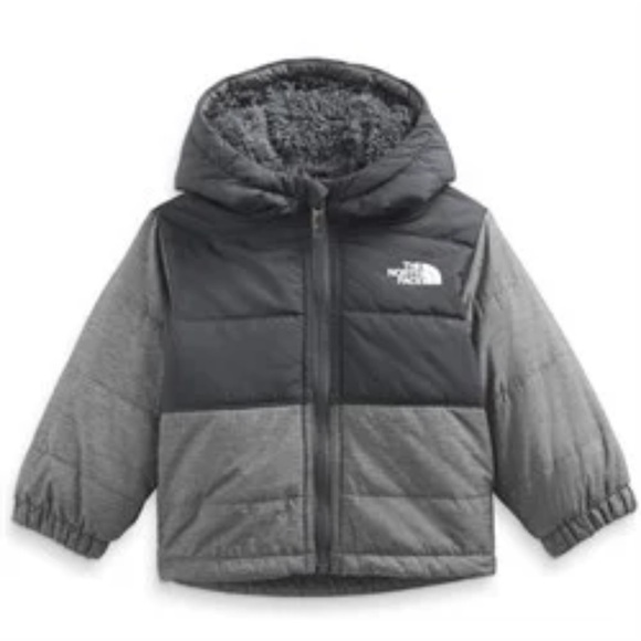 NWT The North Face Baby Boy Mount Chimbo Reversible Hooded Jacket Cozy Warm - Picture 1 of 8